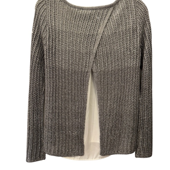 1010 NWT White House Black Market metallic top - Picture 2 of 7